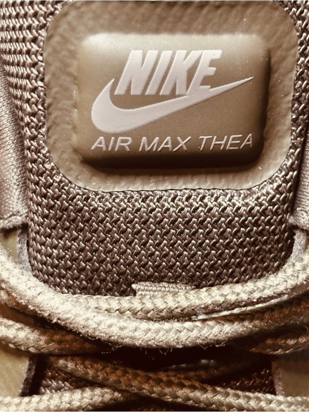 Nike Women’s Air Max Thea Olive and White Athletic Sneakers Lightweight Comfy - Picture 4 of 5